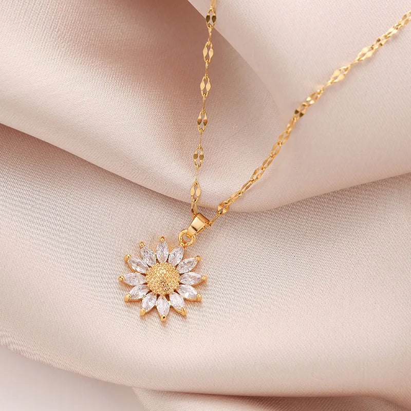 Golden Sunflower Necklace